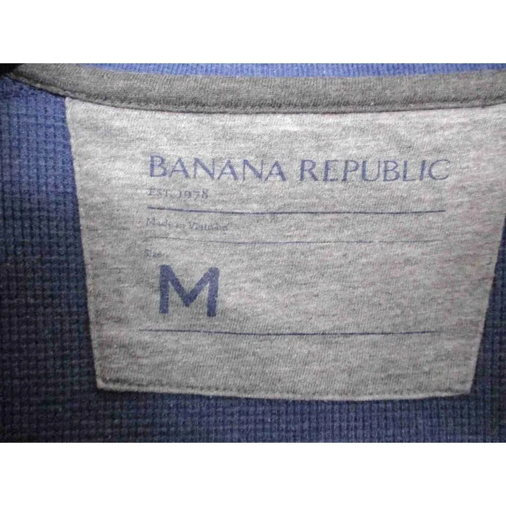 Banana Republic Blue Crew‎ Neck Relaxed Fit Pullover Sweater Unisex Size M